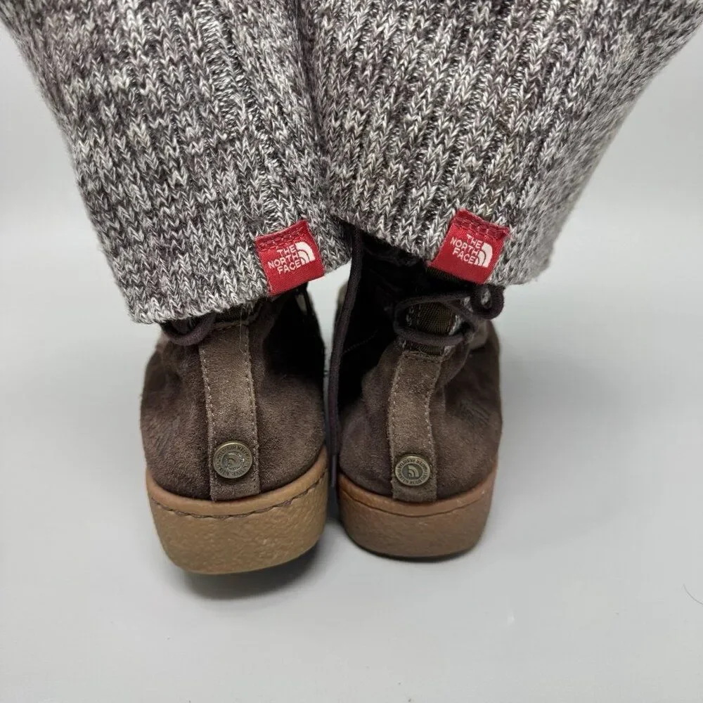 The North Face Alana Mid Knit Cuff Suede Winter Boots Size 7 Insulated
